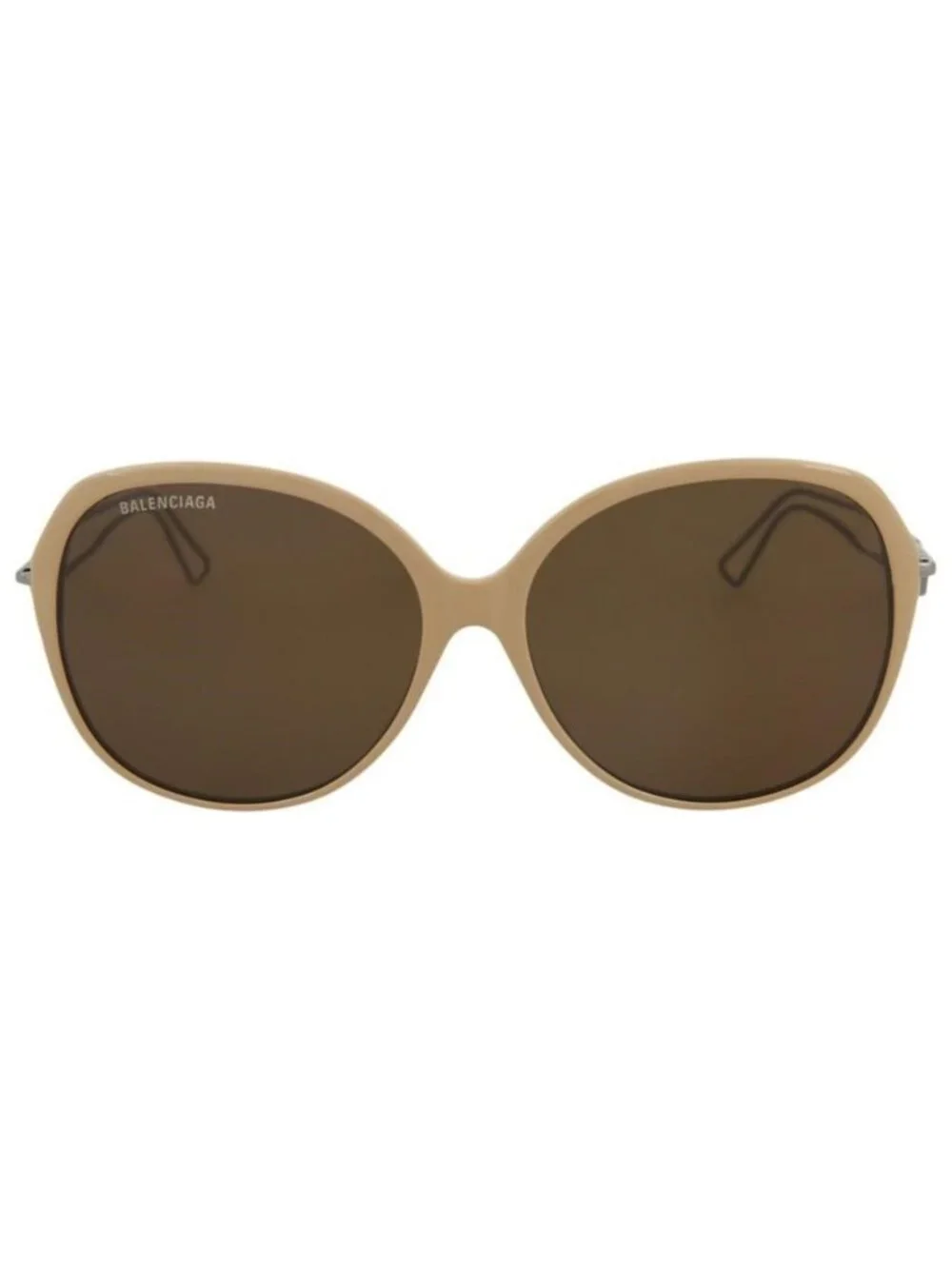 New Balenciaga Womens Round/Oval Brown Grey Brown Fashion Designer Sunglasses